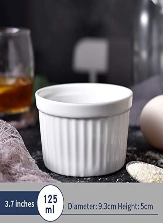 AKDC Souffle Ramekins,Ramekins,Baking Dishes,12 Pcs,Ceramic Ramekins And Porcelain Colored Souffle Pans For Souffle Caramel And Ice Cream - Image 2