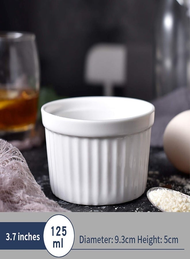 AKDC Souffle Ramekins,Ramekins,Baking Dishes,12 Pcs,Ceramic Ramekins And Porcelain Colored Souffle Pans For Souffle Caramel And Ice Cream - Image 4
