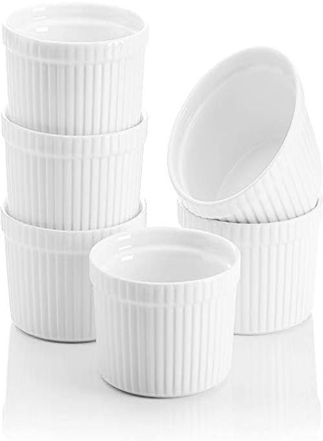 AKDC Souffle Ramekins,Ramekins,Baking Dishes,12 Pcs,Ceramic Ramekins And Porcelain Colored Souffle Pans For Souffle Caramel And Ice Cream - Image 3
