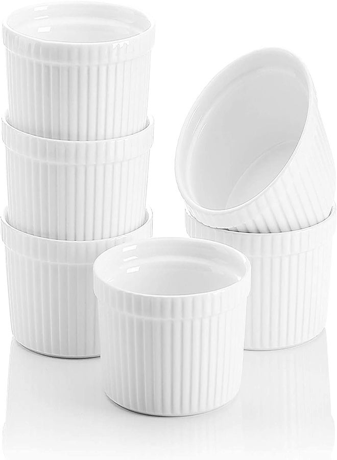 AKDC Souffle Ramekins,Ramekins,Baking Dishes,12 Pcs,Ceramic Ramekins And Porcelain Colored Souffle Pans For Souffle Caramel And Ice Cream - Image 5
