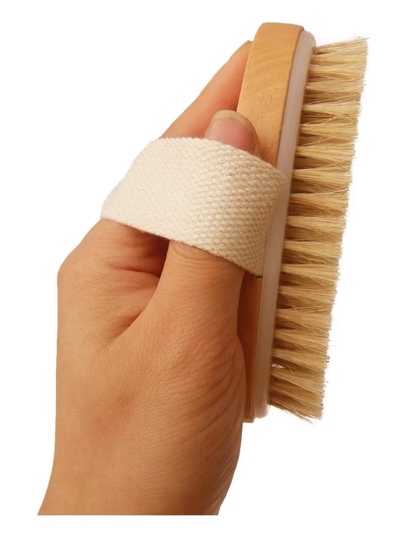 فرشاة استحمام بمقبض خشبي طويل - Image 4
