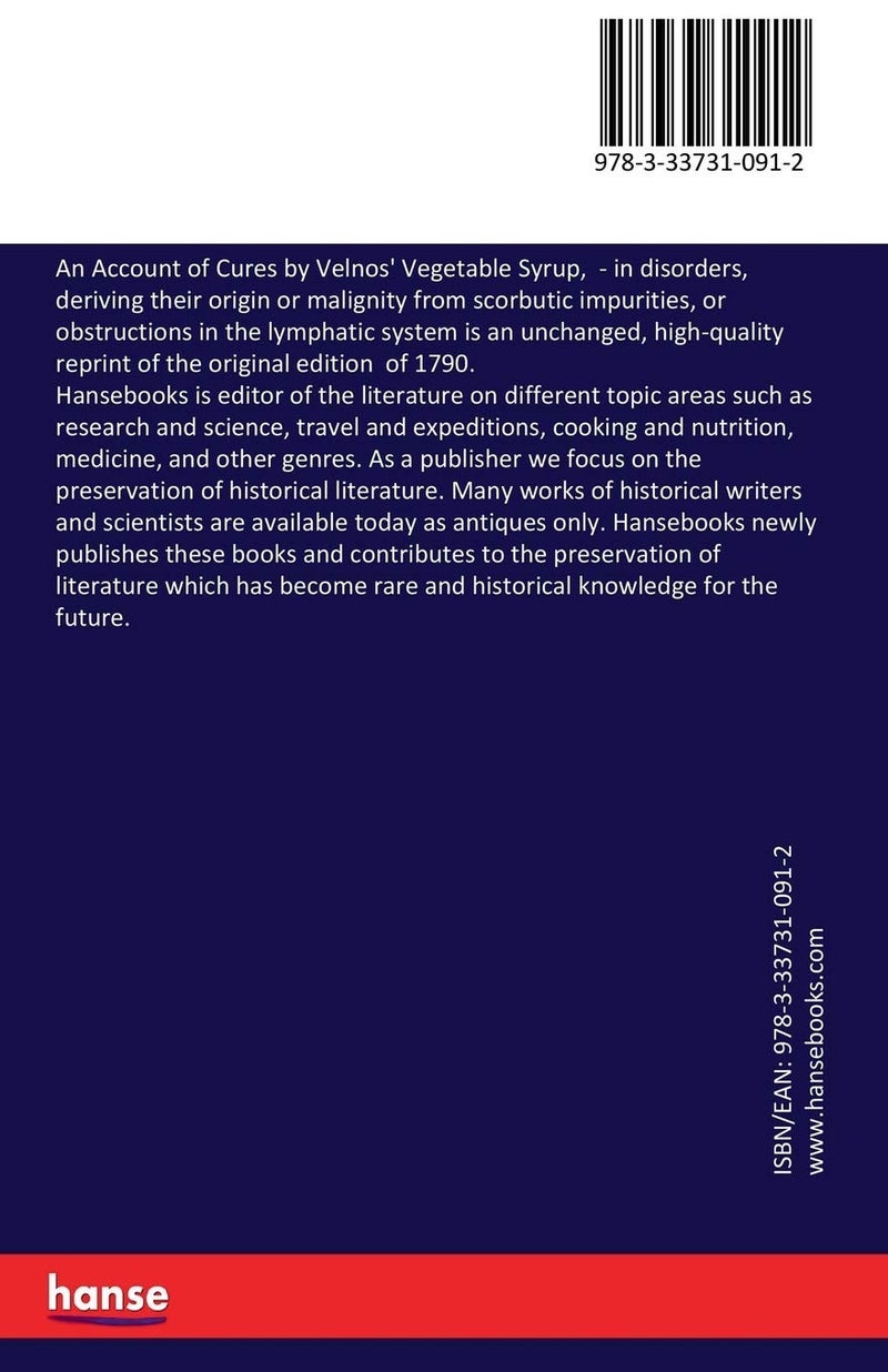 An Account of Cures by Velnos' Vegetable Syrup,: in disorders, deriving their origin or malignity from scorbutic impurities, or obstructions in the lymphatic system  - Image 2