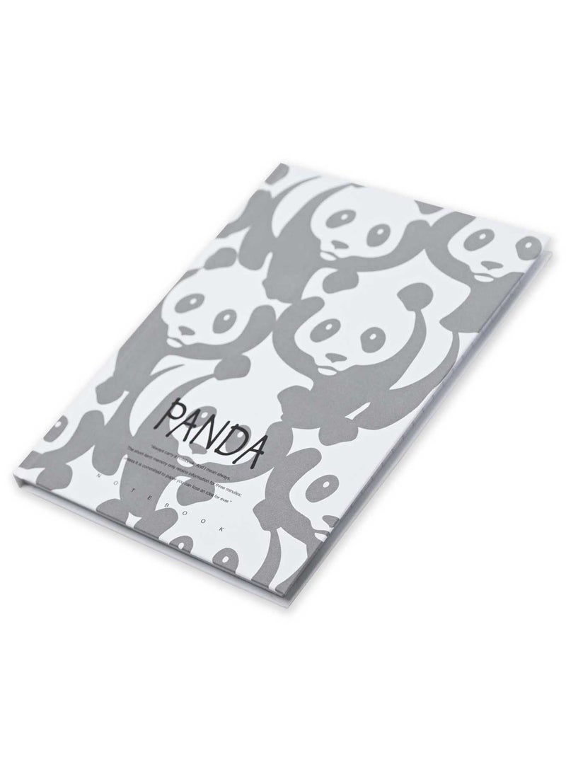 FIS 5 Pieces Hard Cover Notebook 96 Sheets A5 Panda Design - Image 3