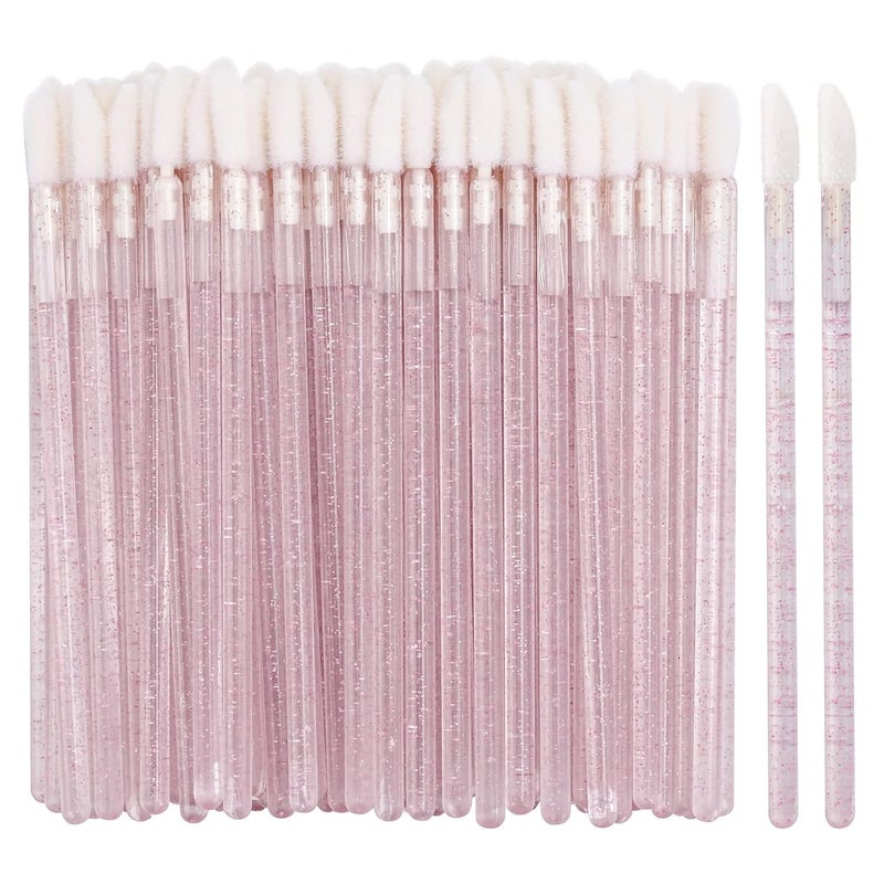 Ruby Face Rubyface Lip Applicators Disposable Lip Brush, Lips Wands Applicators, Lipstick Applicators Disposable Doe Foot Applicators Lips Brush Wands (multicolor, 100 pcs) - Image 1