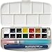 Kuretake WATERCOLOUR TRANSPARENT 14 colors set with fineliner pen and water brush pen Portable In a compact box Vibrant watercolors For professional and hobbyist APCertified Made in Japan - Image 3