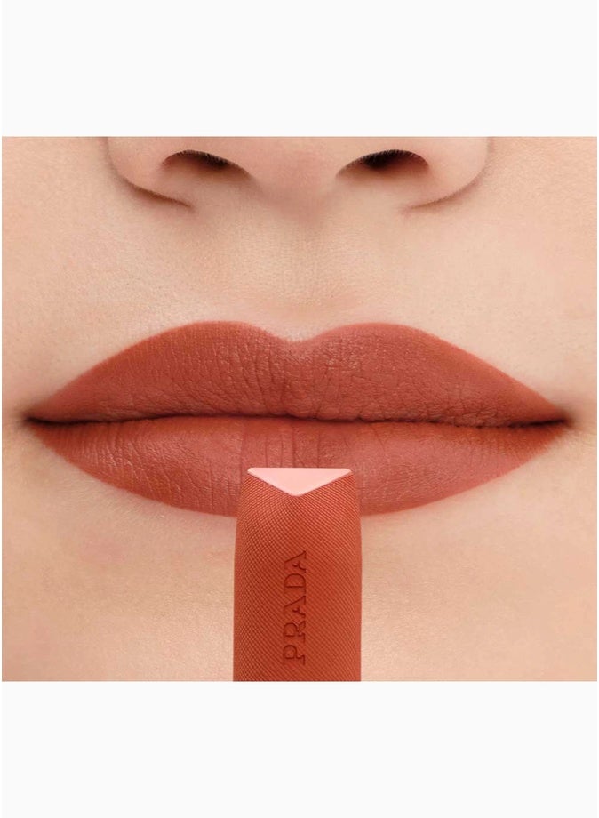 Prada Monochrome Hyper Matte Refillable Lipstick 3.9g  O77 | Long-Wear Velvet Matte Lipstick - Image 3