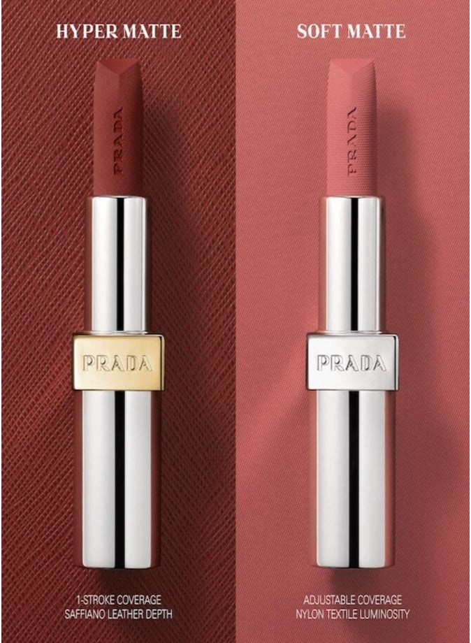 Prada Monochrome Hyper Matte Refillable Lipstick 3.9g  O77 | Long-Wear Velvet Matte Lipstick - Image 5