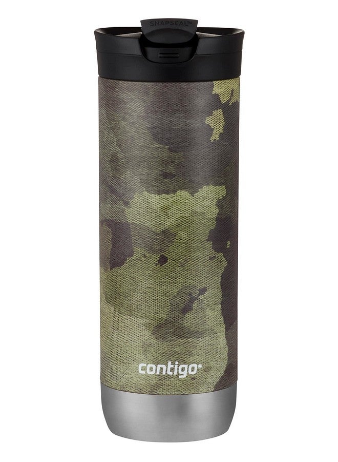 Contigo كوب سفر من الفولاذ المقاوم للصدأ من كونتيغو هورون مع غطاء سنابسيل، 20 أونصة، كامو - Image 2