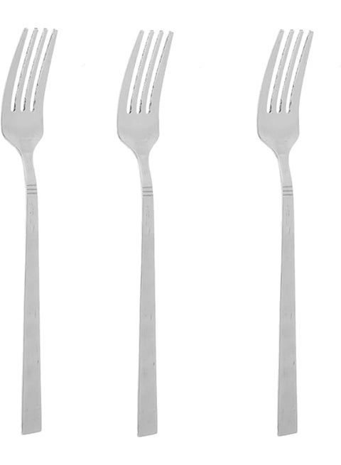 Zinnia 3-Piece Dinner Fork Set stainless steel Classy Mirror