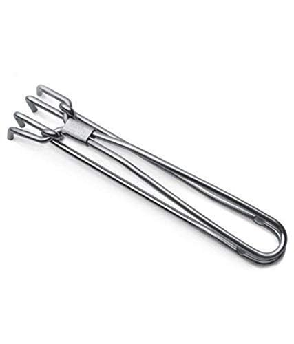 Konquer Times Stainless Steel Pakkad Wire Tong Plain Utility Pakkad and Stainless Steel Tong, Roti - Chapati Chimta, Chipya. - Image 3
