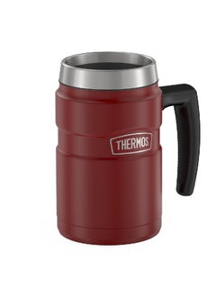 THERMOS Vacuum Insulated Stainless Steel Coffee Mug Rustic Red 16 Oz Sk1600Mr4  - Image 3