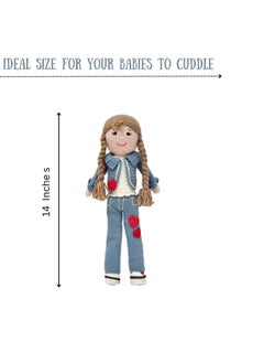 Happy Threads Happy Threads | Helen, Handmade Crochet Stuffed Doll, Best Soft Toys for Girls & Boys, 14 inches, Perfect Size for Kids, Eco-Friendly & Sustainable Decor and Gifting Item, BIS Certified  - Image 2