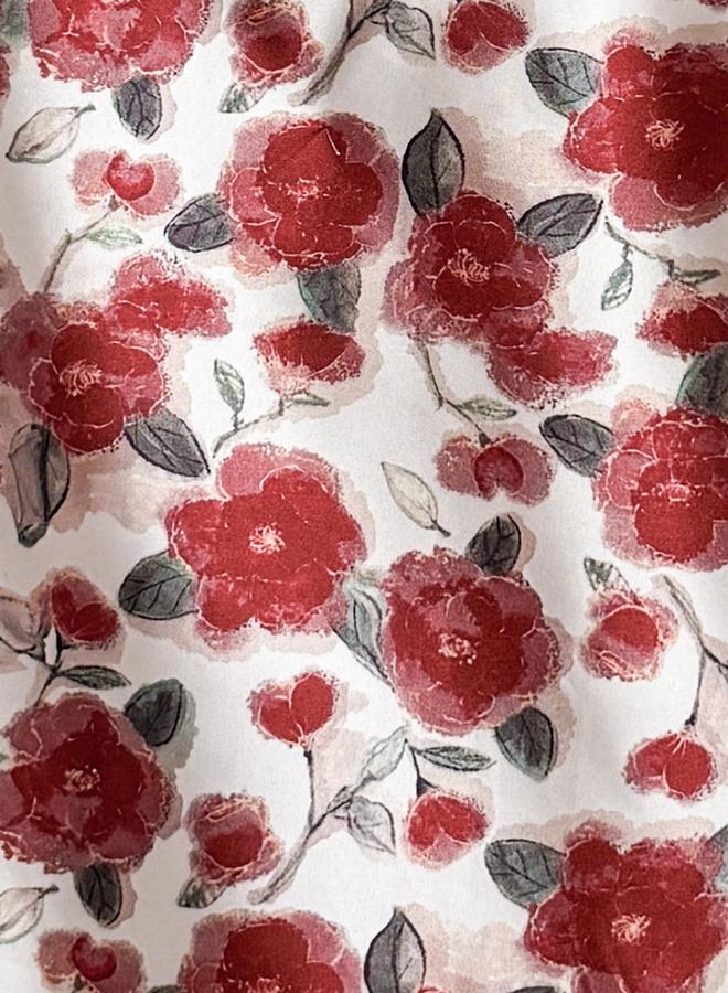 Take Two Girls Floral Print Sleeveless Ruffle Hem Mini Dress - Image 5