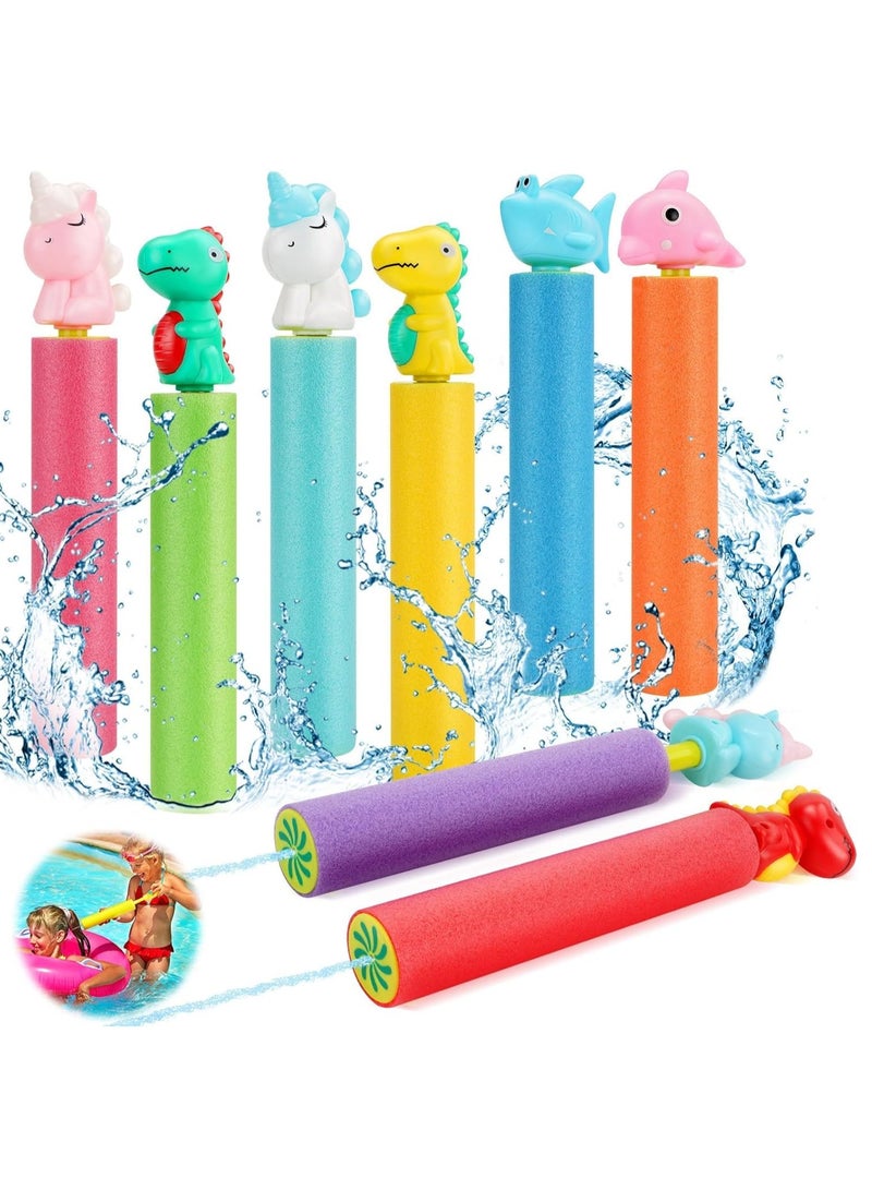 KASTWAVE Water Squirter for Kids, Super Foam Soakers Blaster Squirt Guns, Pool Noodles Toy with Plastic Handle Summer Swimming Beach Garden Fighting Game,Outdoor Toys for Kids Boys Girls Adults (8 Pack) - Image 1
