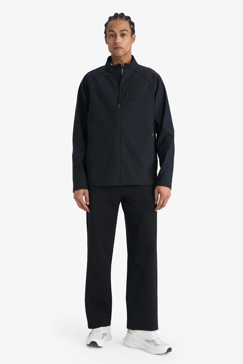 Defacto  Windproof Regular Fit Half Turtleneck Zip-Up Jacket for Men | Best Price UAE