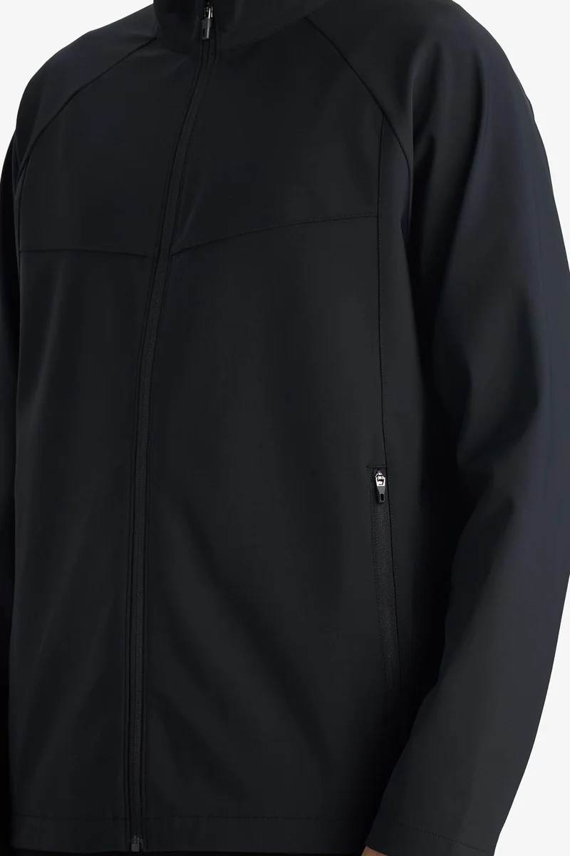 Defacto  Windproof Regular Fit Half Turtleneck Zip-Up Jacket for Men | Best Price UAE