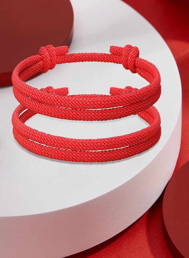 Tirdkid Matching Adjustable Rope Bracelet for Couples, Pinky Promise Bracelet Anniversary Valentines Day Birthday Christmas Gift for Him and Her - Image 5