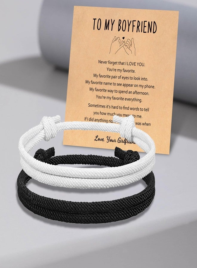 Tirdkid Matching Adjustable Rope Bracelet for Couples, Pinky Promise Bracelet Anniversary Valentines Day Birthday Christmas Gift for Him and Her - Image 3