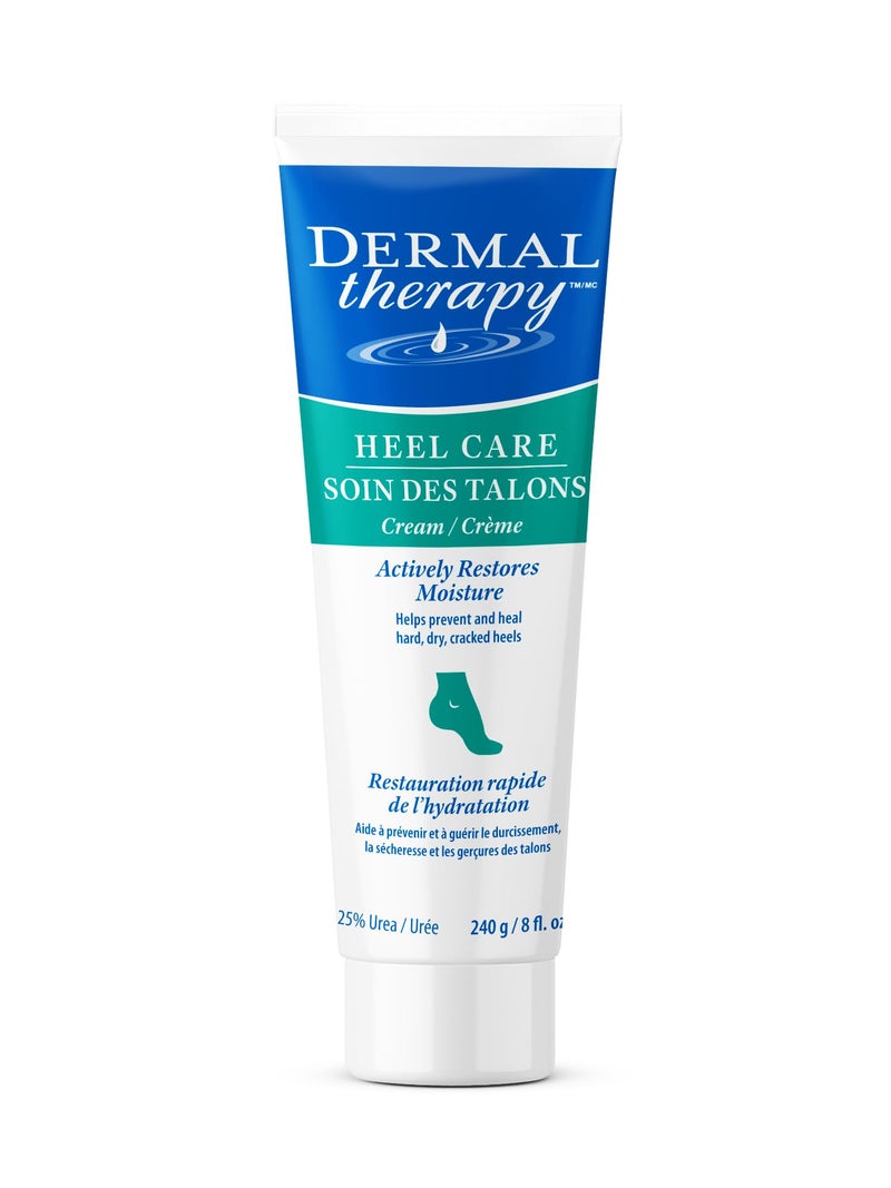 Dermal Therapy Heel Care Cream - Deeply Moisturizes & Repairs with Intensive Cracked Heel Cream - 25% Urea, 6% AHA & Silk Amino Acids for Soft Skin - Fast Results & Non-Greasy Formula - 8 oz / 240 ml - Image 2