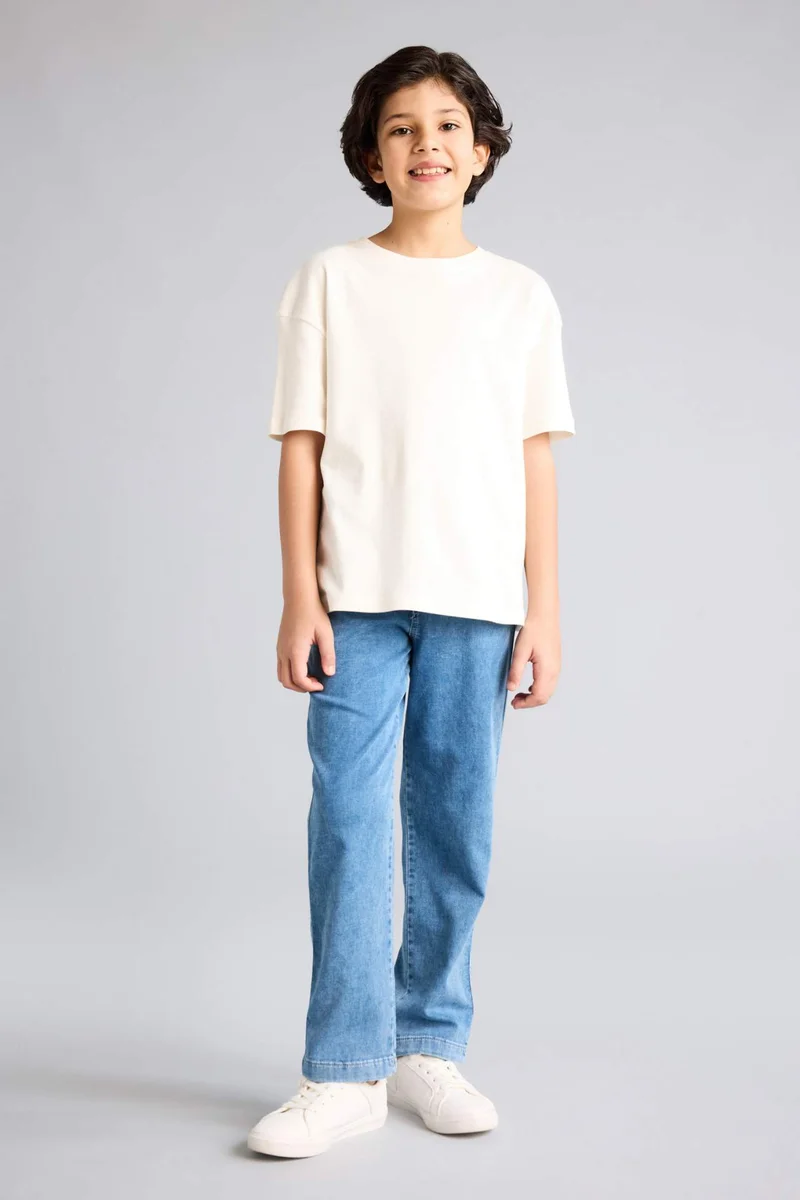 ديفاكتو Boy Regular Fit Straight Leg Jeans