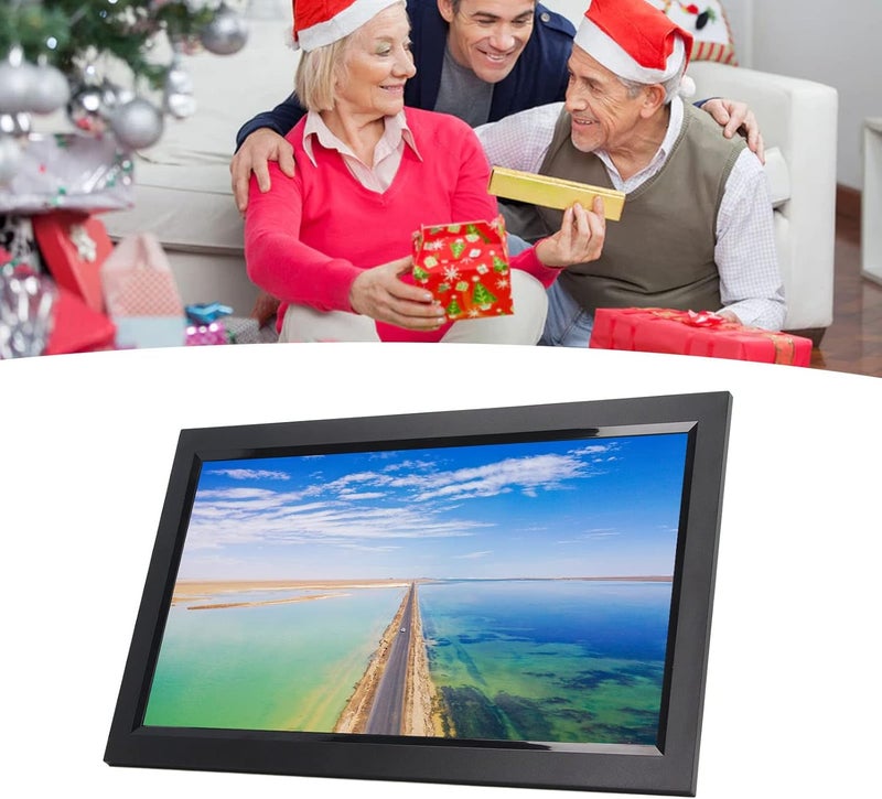 Jiawu 15.6 Inch WiFi Digital Picture Frame, Smart Photo Frame with 32GB Storage, Easy Setup to Share Photos or Videos Via APP, Auto Rotate, Wall Mountable (UK Plug) - Image 5