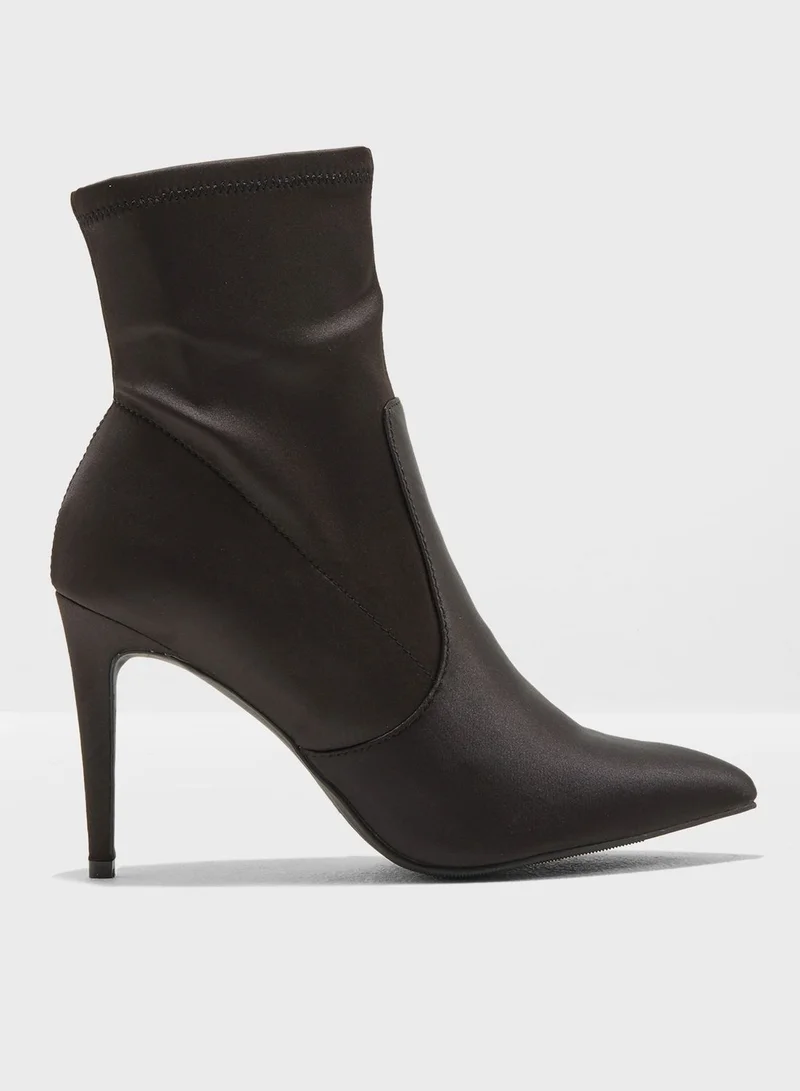 DOROTHY PERKINS Ally Satin Sock Boots