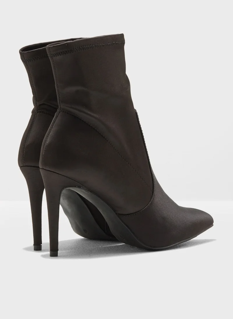 DOROTHY PERKINS Ally Satin Sock Boots