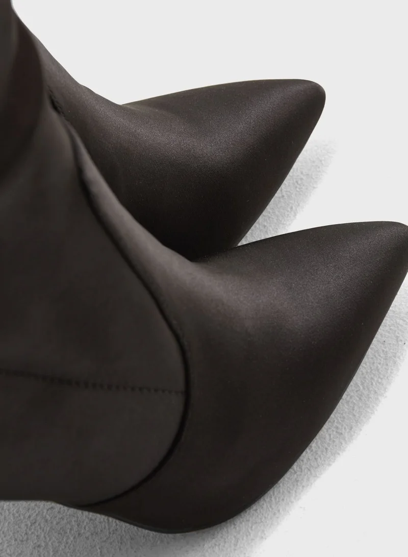 DOROTHY PERKINS Ally Satin Sock Boots