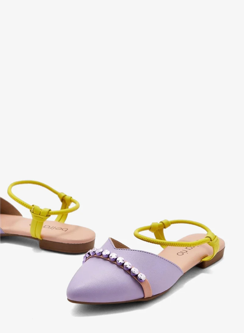 Beira Rio Lilac Low Heels Pump for Women – Elegant Office Heel Shoes & Classic Pumps for Girls for Women | Best Price UAE