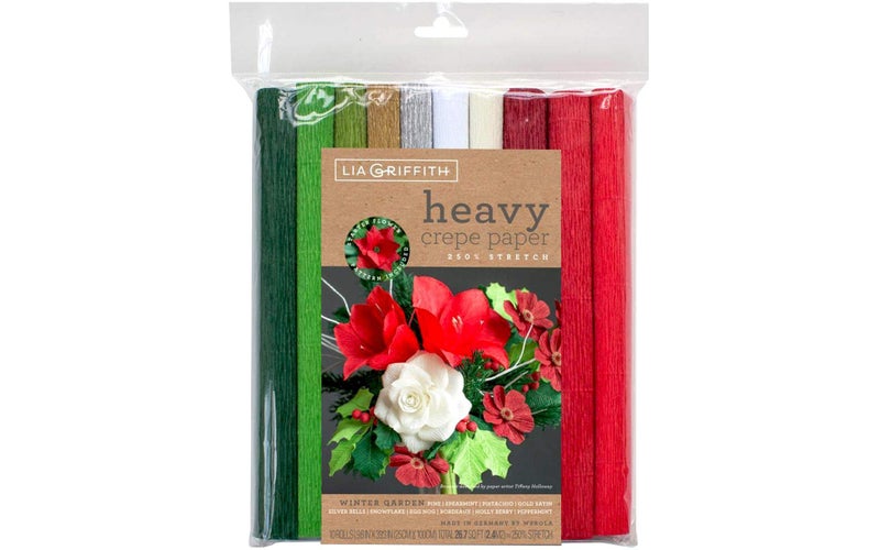 Lia Griffith Heavy Crepe Paper, Winter Garden - Image 3