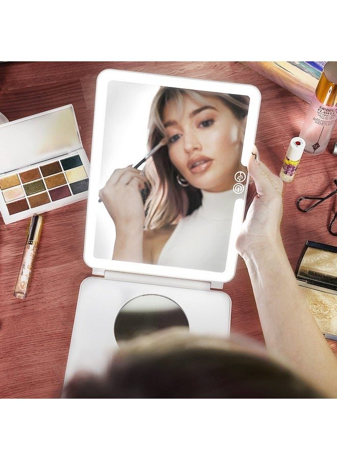 CASE-MATE Lumee Studio Led Portable White Light Makeup Mirror Lightweight 3 Light Modes Travelfriendly White - Image 2