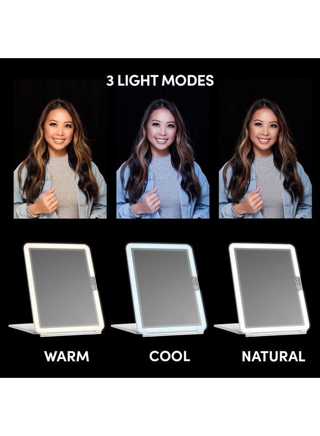 CASE-MATE Lumee Studio Led Portable White Light Makeup Mirror Lightweight 3 Light Modes Travelfriendly White - Image 3