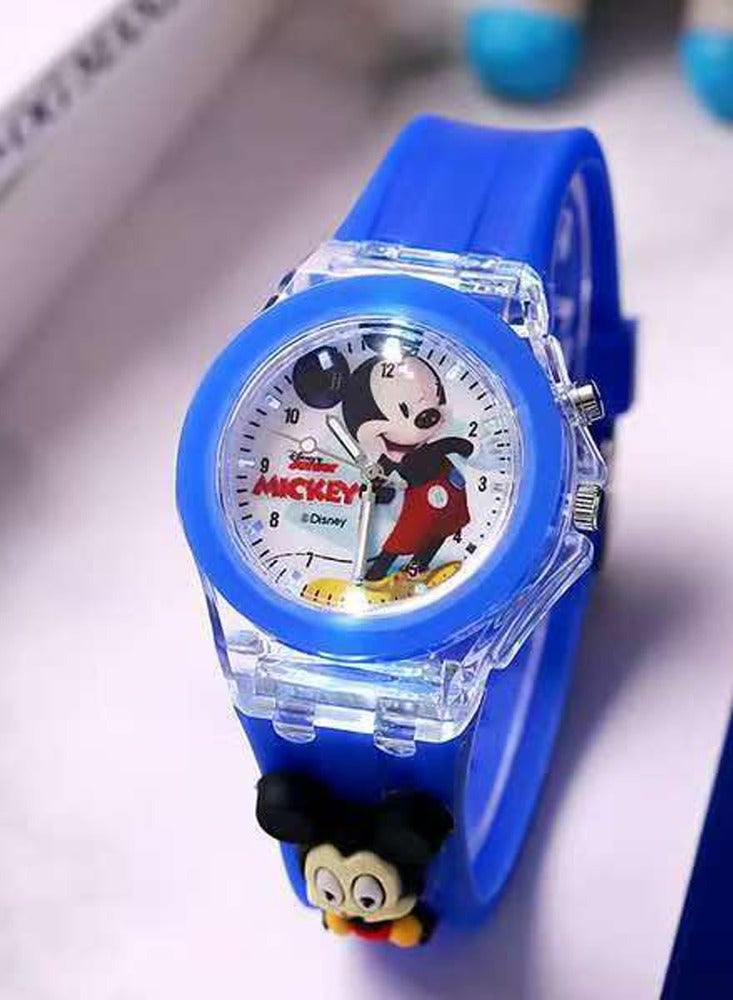 Cartoon Children's Watch, Children's Watch Toy with Light Effect, Kids Electronic Cartoon Watch for Kids 