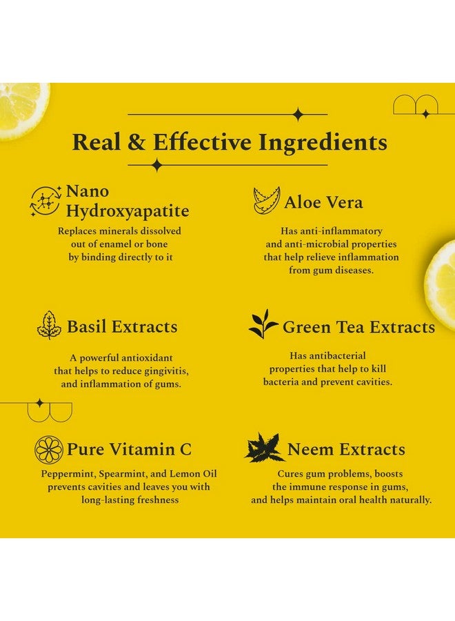بيرفورا معجون أسنان أويك - 100 جرام | لنضارة الأسنان ومنع التسوس | معجون أسنان خالٍ من الفلورايد وSLS للكبار والصغار | N-Ha لإعادة تمعدن الأسنان | لثة صحية وعناية بالفم | ليمون ونعناع - Image 3