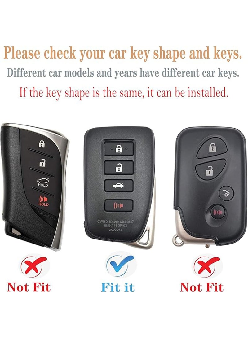 NOSKIN Key fob Cover case Keychain Compatible with Lexus (Black) - Image 3