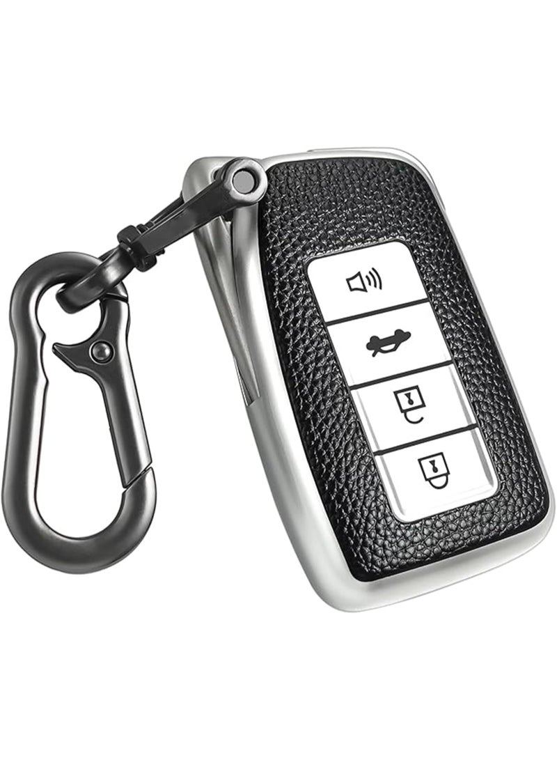 NOSKIN Key fob Cover case Keychain Compatible with Lexus (Black) - Image 1