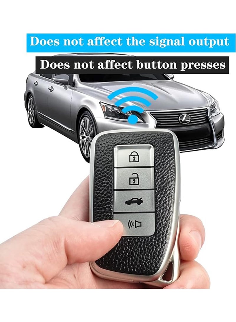 NOSKIN Key fob Cover case Keychain Compatible with Lexus (Black) - Image 5