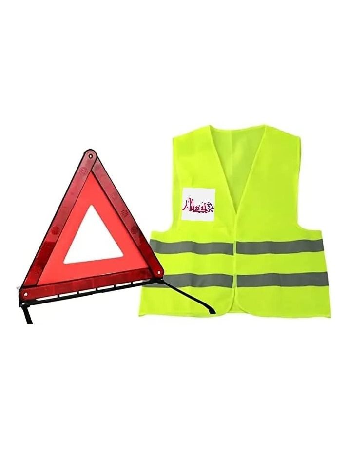ABBASALI Car Safety Pack Include Safety safety Jacket first Aid Pouch & Fire Extinguisher 1kg - Image 2
