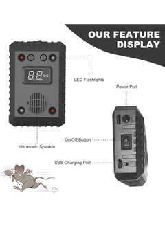 KASTWAVE 2 in 1 Rodent Repeller,Under Hood Professional Mouse Repeller and Indoor Ultrasonic Rat Repellent Mice Deterrent with Strobing Light,12 24V Vehicle Auto Truck RV or Battery Model for Outdoor Indoor  - Image 3