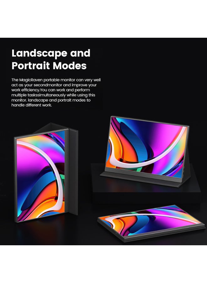 16" 4K Portable Monitor – MagicRaven UHD 3840×2400, 16:10, VESA, Eye Care, HDR 500, Ultra Slim (0.39") & 1.8lb – 4K Secondary Display for Laptop, Mobile & Switch External Screen  - Image 5