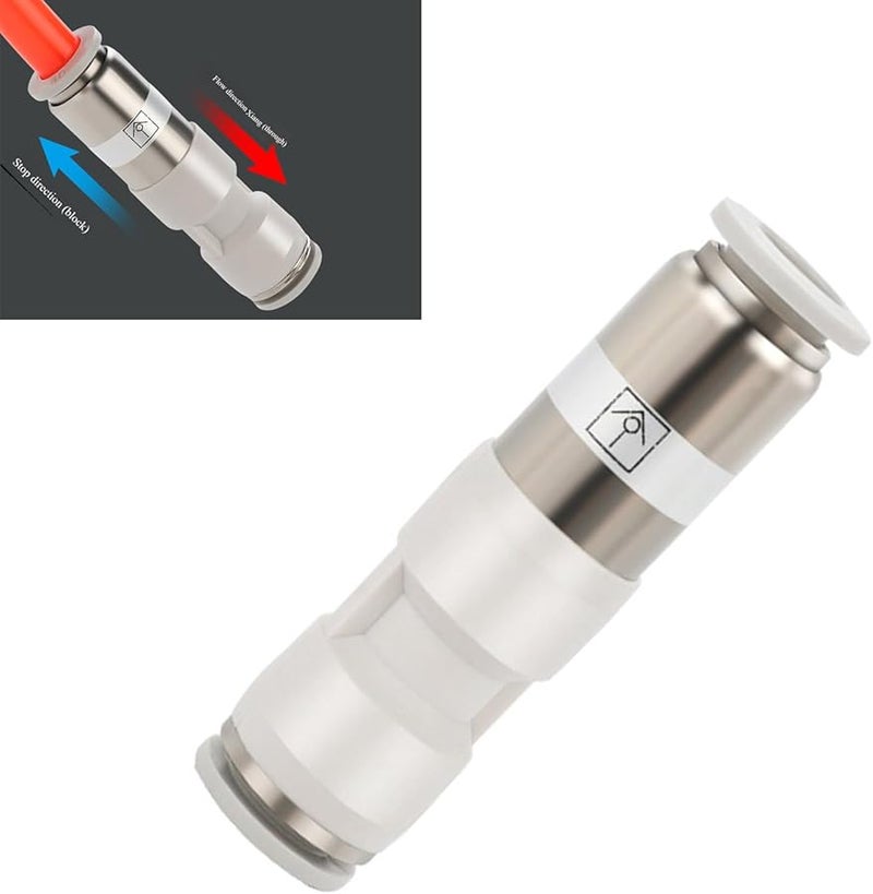 الحجم F اللون E موصل سريع هوائي صمام فحص هواء أحادي الاتجاه تحكم في التدفق - Image 3