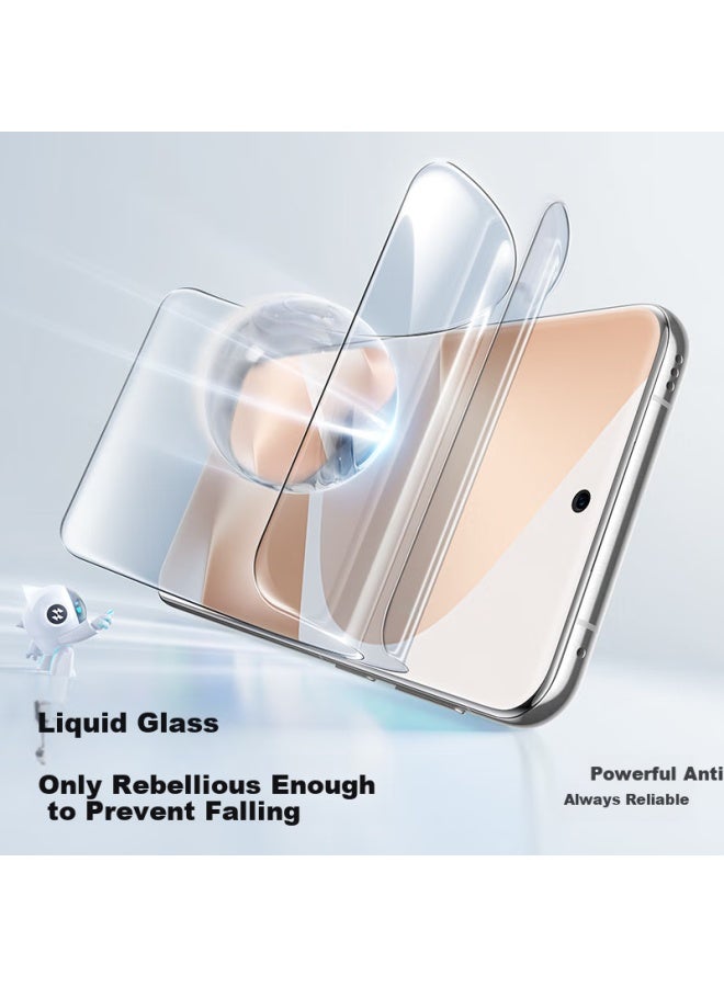 Smartdevil Huawei Pura80pro Screen Protector, P80pro+/ultra Curved Microcrystalline Full Glue Soft Film High Definition Anti-drop Anti-explosion - 2 Pack - Image 3