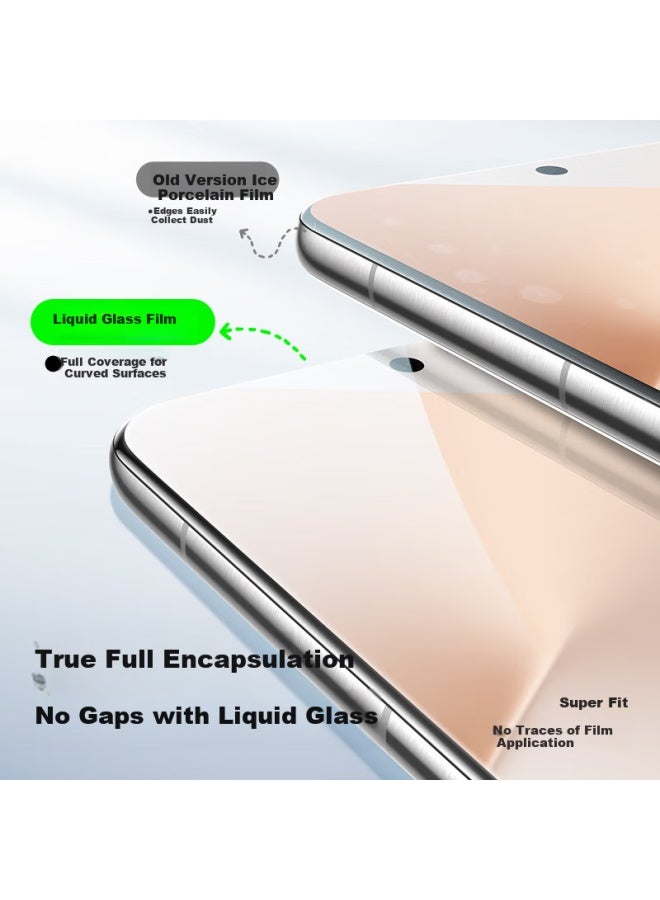 Smartdevil Huawei Pura80pro Screen Protector, P80pro+/ultra Curved Microcrystalline Full Glue Soft Film High Definition Anti-drop Anti-explosion - 2 Pack - Image 5
