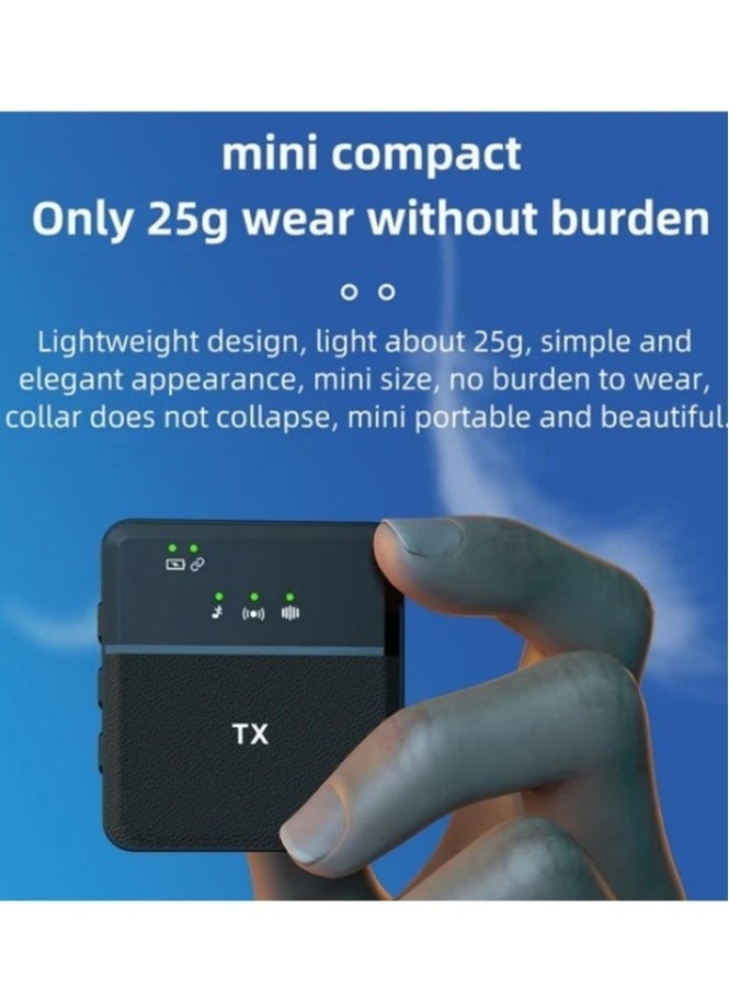 SX31 3 in 1 Collar Clip Wireless Noise Reduction Microphone - Image 3