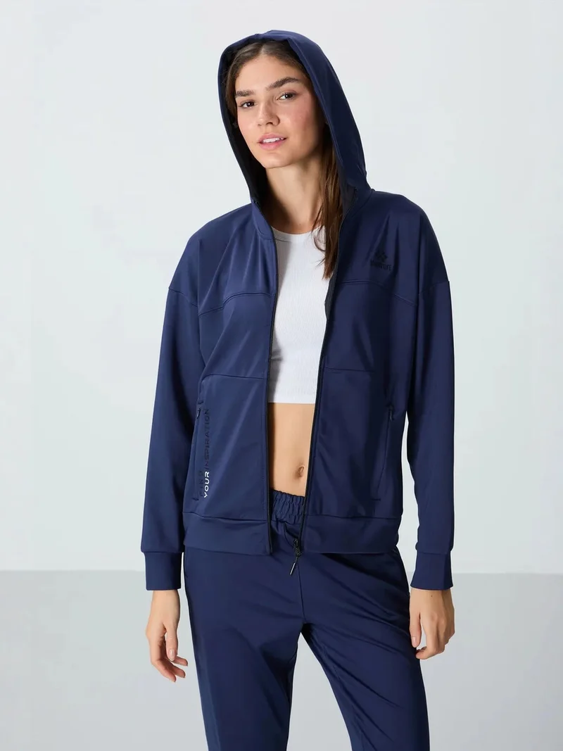 تومي لايف TOMMY Women’s Hooded Zip Sweatshirt And Pants Set