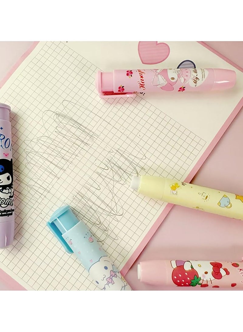 general 5Pcs Cute Kids Eraser Retractable Pencil Eraser Kawaii Eraser Fun Eraser - Image 4