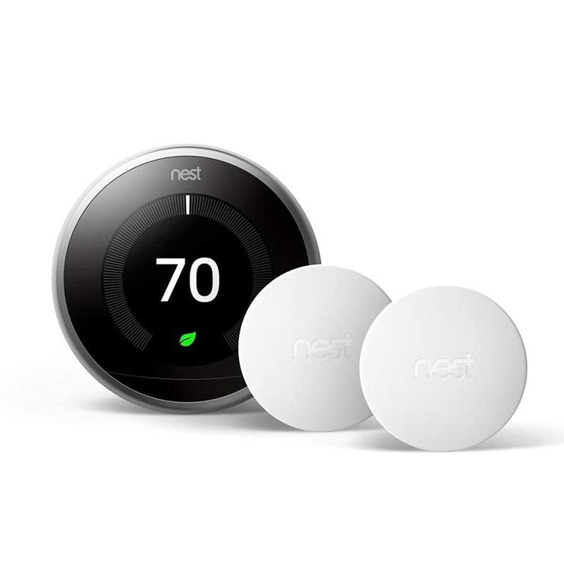 Nest Google Nest 3rd Gen BH1252 Learning Wi-Fi Programmable Thermostat in Stainless Steel with 2 Sensors - Image 5