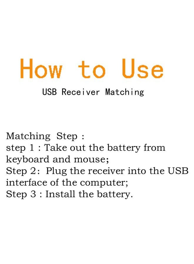 MOFii 2.4G Wireless Keyboard and Mouse Set USB Receiver - Image 4