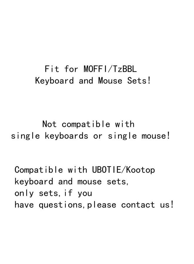 MOFii 2.4G Wireless Keyboard and Mouse Set USB Receiver - Image 2