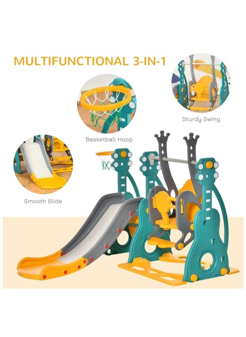 FULL JOY Guitar Slide With Swing And Basketball Hoop 3*1.Multicolour  - Image 3